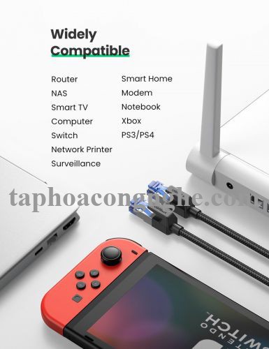 Ugreen 80432 3M CAT8 Shielded Cáp nối mạng Lan giữa các máy tính NW153 30080432